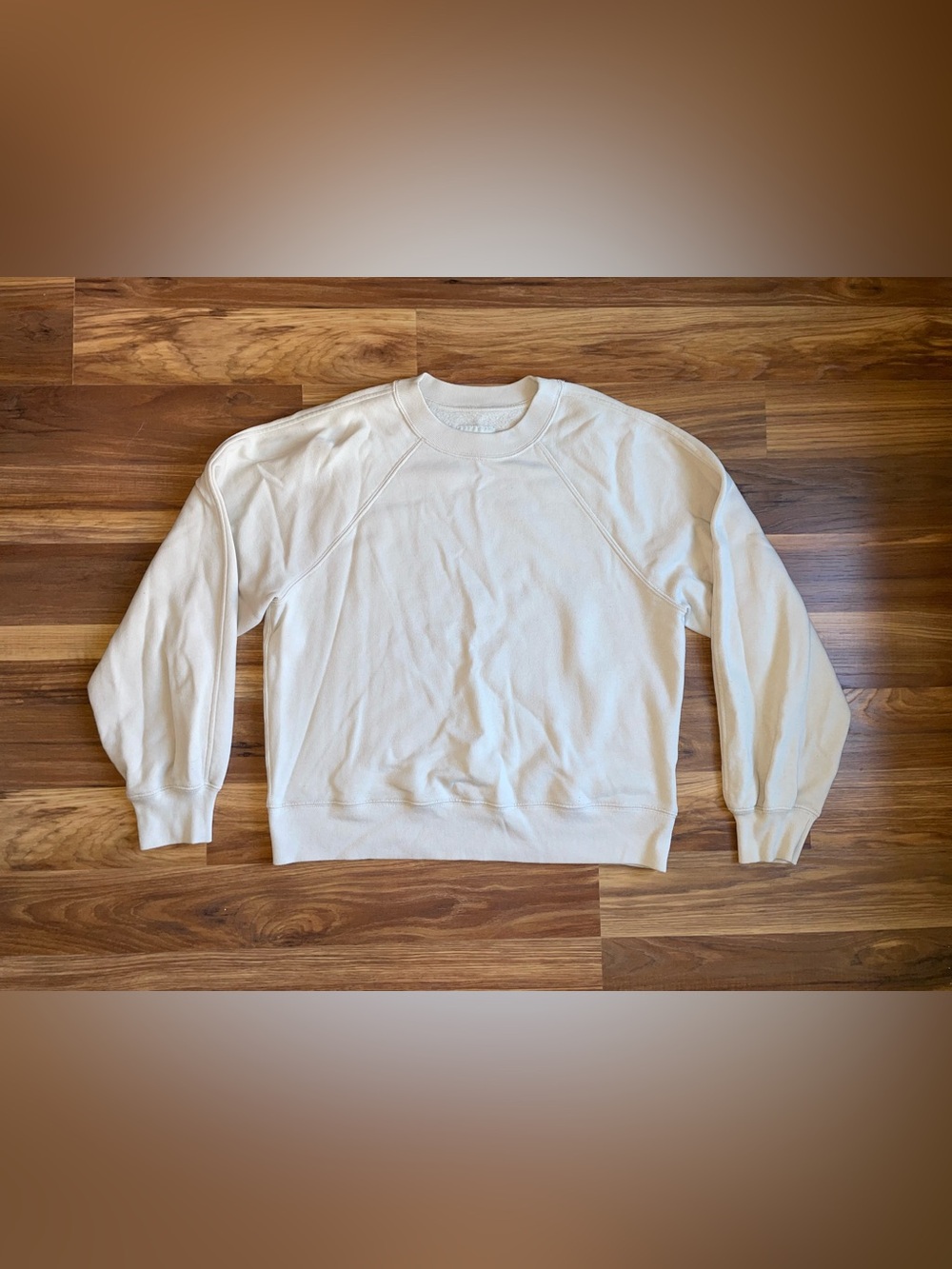 Abercrombie & Fitch Essentials Beige Crewneck Sweatshirt Size Large